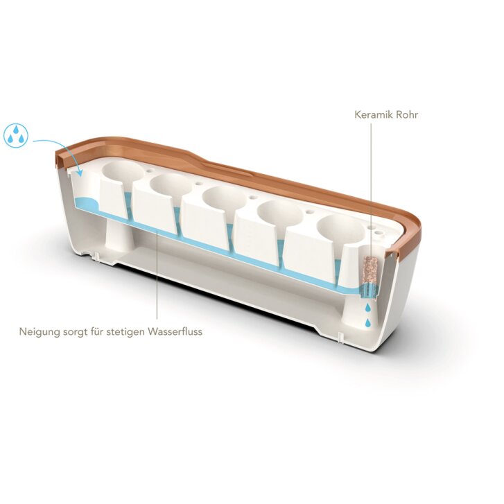 Romberg BoQube Gewächshaus & Pflanzkasten in Größe L Anthrazit-Grün