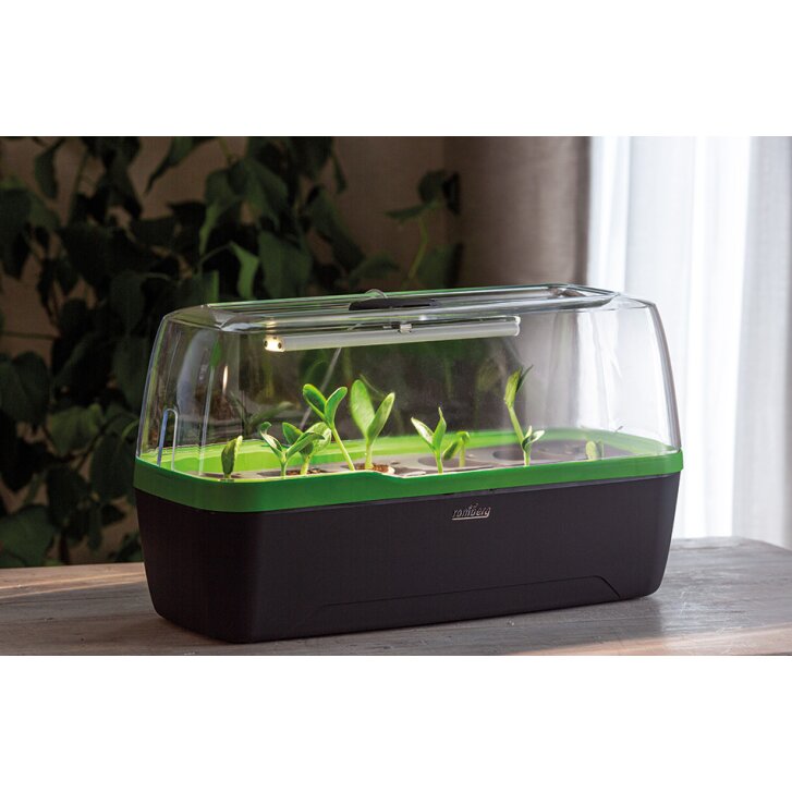 Romberg BoQube greenhouse & planter box system in size L with lighting