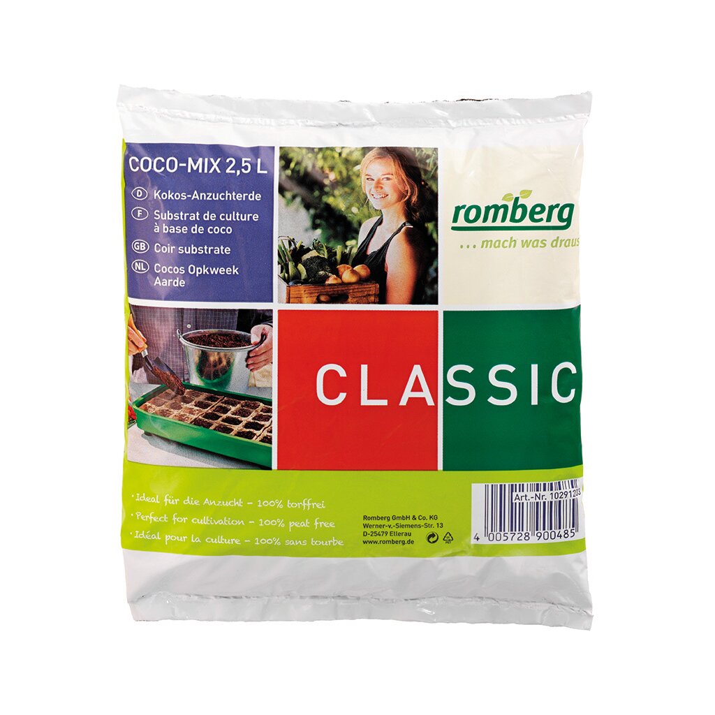 planting pot planting substrate PEAT FREE Romberg Coconut-source Tablets 100er 