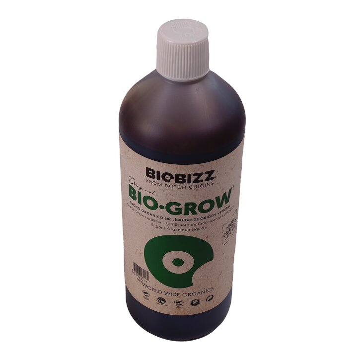 Biobizz Bio-Grow Flüssigdünger 1 L, flüssiger Wachstumsdünger auf der Basis von Zuckerrübenextrakt