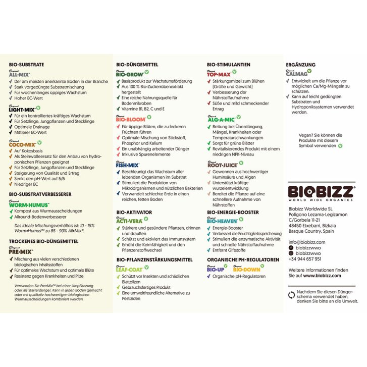 Biobizz Bio-Grow Flüssigdünger 1 L, flüssiger Wachstumsdünger auf der Basis von Zuckerrübenextrakt